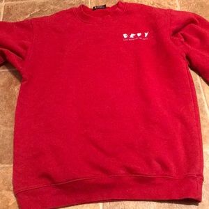 Defy red crew neck sweatshirt